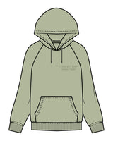 The Mens Classic Hoodie - Pistachio - Core Reform - Left Chest & Back Left Corner - Printed - Tone on Tone