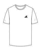 The Mens Tee - White - JL Marketing - Left Chest - Printed - Black