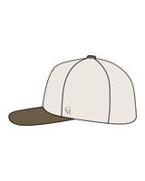 THE CANVAS CAP - Natural / Walnut - CORE REFORM - "Hurt" Center Crown Logo "Printed" & Left side "Embroidered"   -  Walnut
