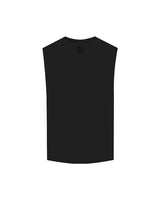 The Muscle Tank - Black - Drench -  Left Chest & Back Neckline Logo - Printed  -Black