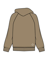 The Mens Classic Hoodie - Sand - Core Reform - Left Chest & Back Left Corner - Printed - White