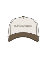 THE CANVAS CAP - Natural / Walnut - CORE REFORM - "Hurt" Center Crown Logo "Printed" & Left side "Embroidered"   -  Walnut