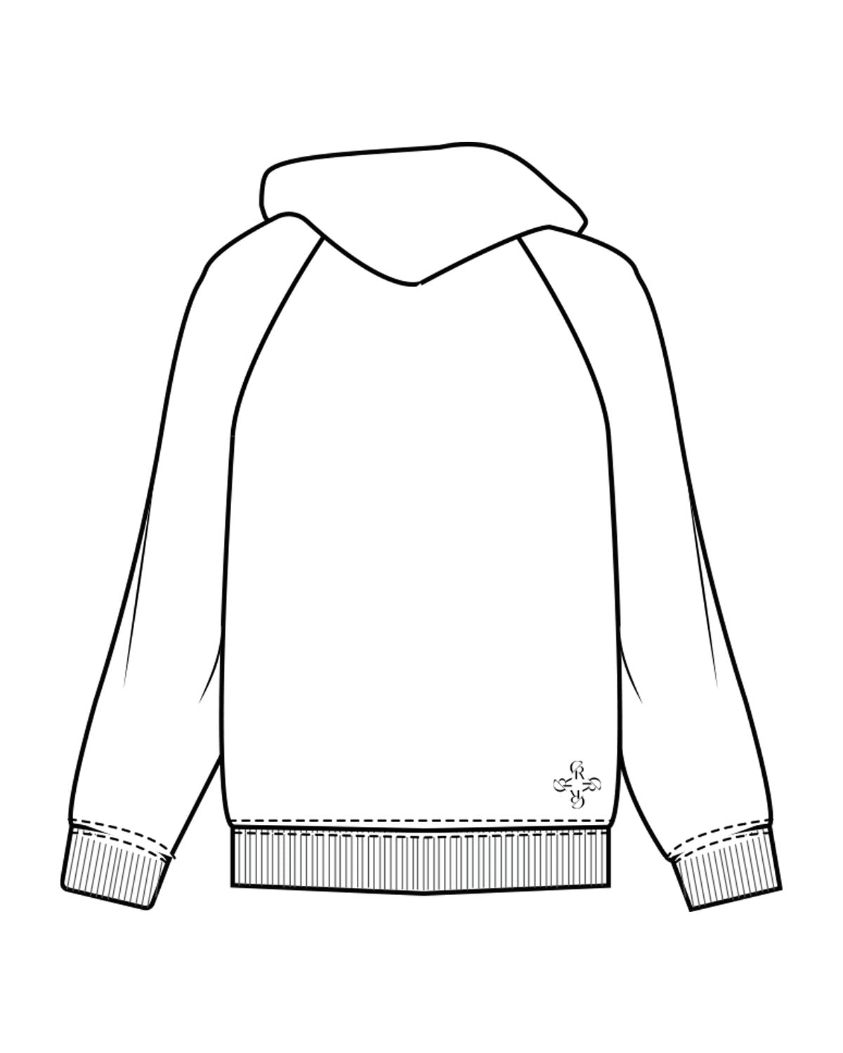 The Mens Classic Hoodie - White - Core Reform - Left Chest & Back Left Corner - Printed - Black