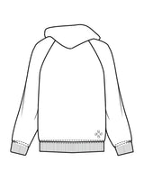 The Mens Classic Hoodie - White - Core Reform - Left Chest & Back Left Corner - Printed - Black