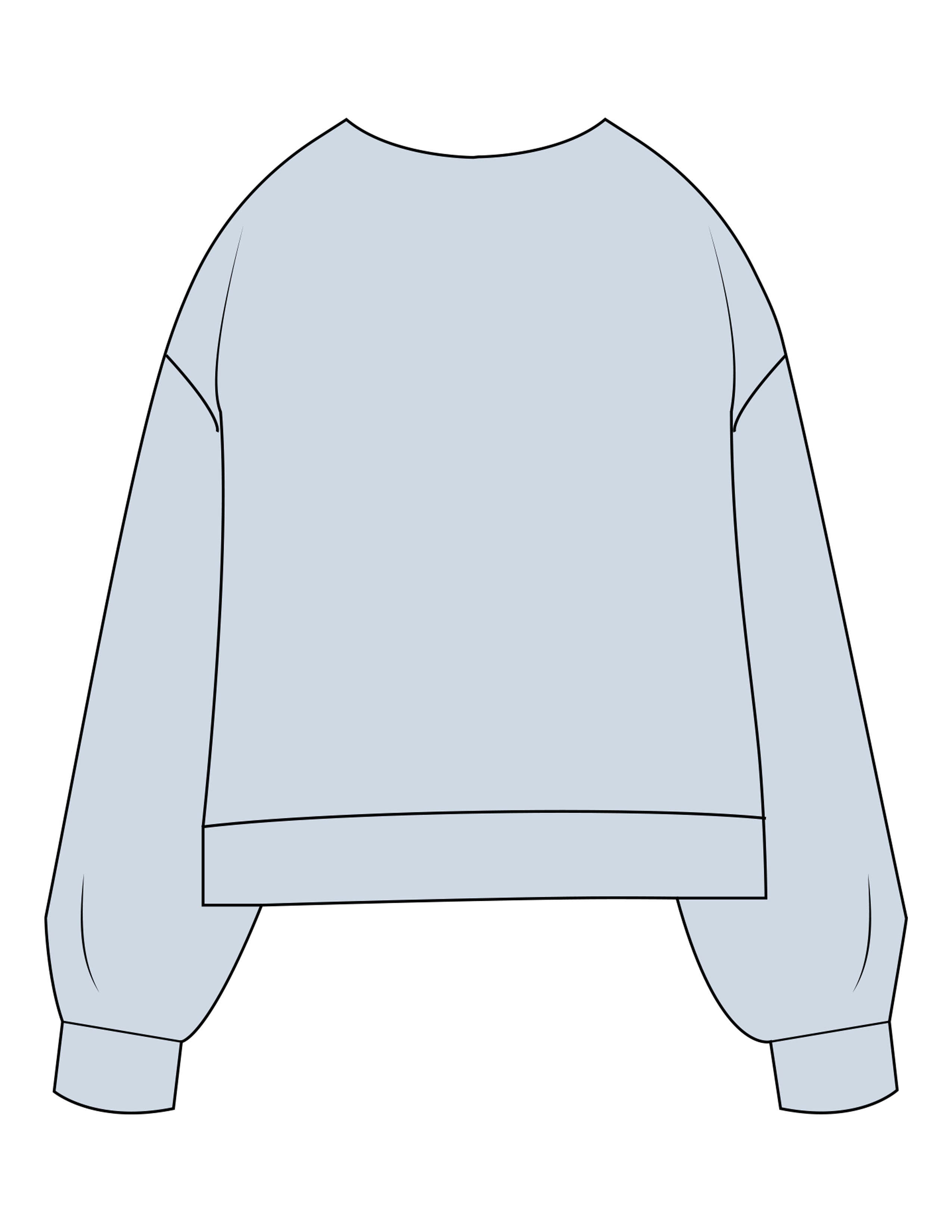 The Womens Sueded Crewneck - Denim Blue - Movement With Chels - Center Chest & Right Sleeve - Printed - Dark Blue