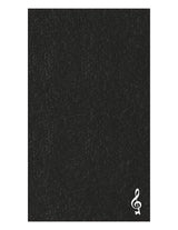 The Gym Towel - Black - SOUL YOGA - Bottom Left - EMB - White - The Gym Towel Bag - Black - Center Body Stacked - Printed - White