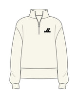 The Mens 1/4 Zip - Off White - JL Marketing - Left Chest - Embroidered - Black