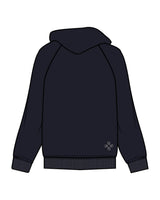 The Mens Classic Hoodie - Navy - Core Reform - Left Chest & Back Left Corner - Printed - Ecru