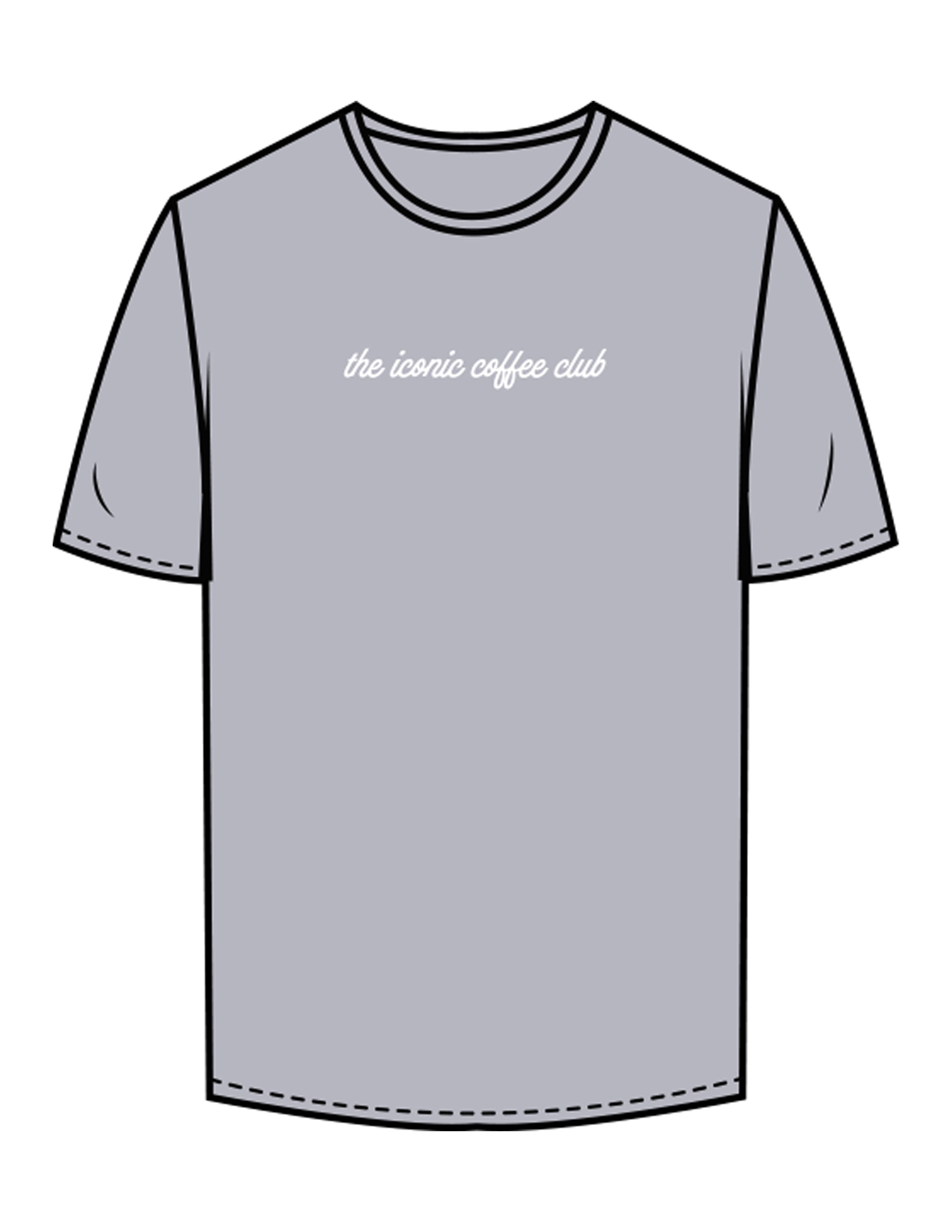 The Mens Tee - Heather - Try Smile Collective - Center Chest & Back Bear - Printed - White