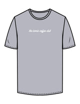 The Mens Tee - Heather - Try Smile Collective - Center Chest & Back Bear - Printed - White