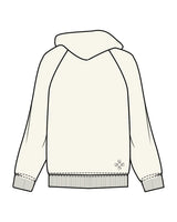 The Mens Classic Hoodie - Off White - Core Reform - Left Chest & Back Left Corner - Printed - Charcoal