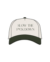 The Canvas Cap - Natural / Forest - CORE REFORM - Center Crown "Printed" & Left side "Embroidered" - Forest