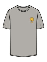 The Mens Tee - Granite - Try Smile Collective - Left Chest & Back Stacked "SMILE" - Printed - Full Color
