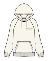 The Mens Classic Hoodie - Off White - Core Reform - Left Chest & Back Left Corner - Printed - Charcoal