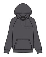 The Mens Classic Hoodie - Charcoal Heather - Core Reform - Left Chest & Back Left Corner - Printed - Black
