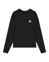 The Unisex Midweight Long Sleeve - Black - JL Marketing - Left Chest - Printed - White