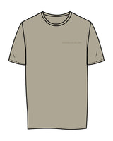 The Womens Tee - Eucalyptus - Evolve Collective - Left Chest & Back Stacked - Printed - Tone on Tone