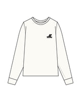 The Mens Heavyweight Long Sleeve - Off White - JL Marketing - Left Chest - Printed - Black