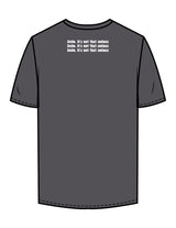 The Mens Tee - Charcoal - Try Smile Collective - Left Chest & Upper Back Stacked - Printed - Full Color
