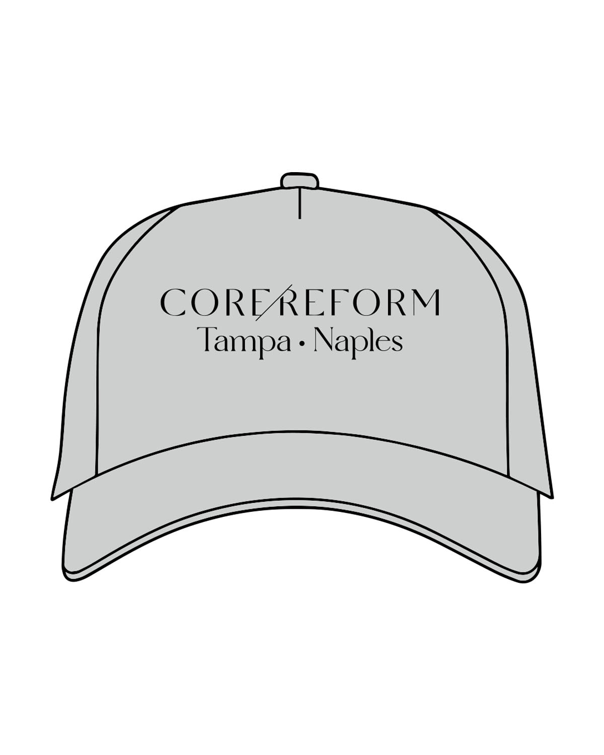 The Canvas Cap - Storm - CORE REFORM - Center Crown - Printed - Black