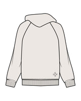 The Mens Classic Hoodie - Bone - Core Reform - Left Chest & Back Left Corner - Printed - Black