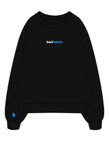 The Mens Crewneck - Black - Saltvault - Center Chest & Right Wrist - Embroidered - Full Color