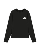 The Mens Heavyweight Long Sleeve - Washed Black - JL Marketing - Left Chest - Printed - White