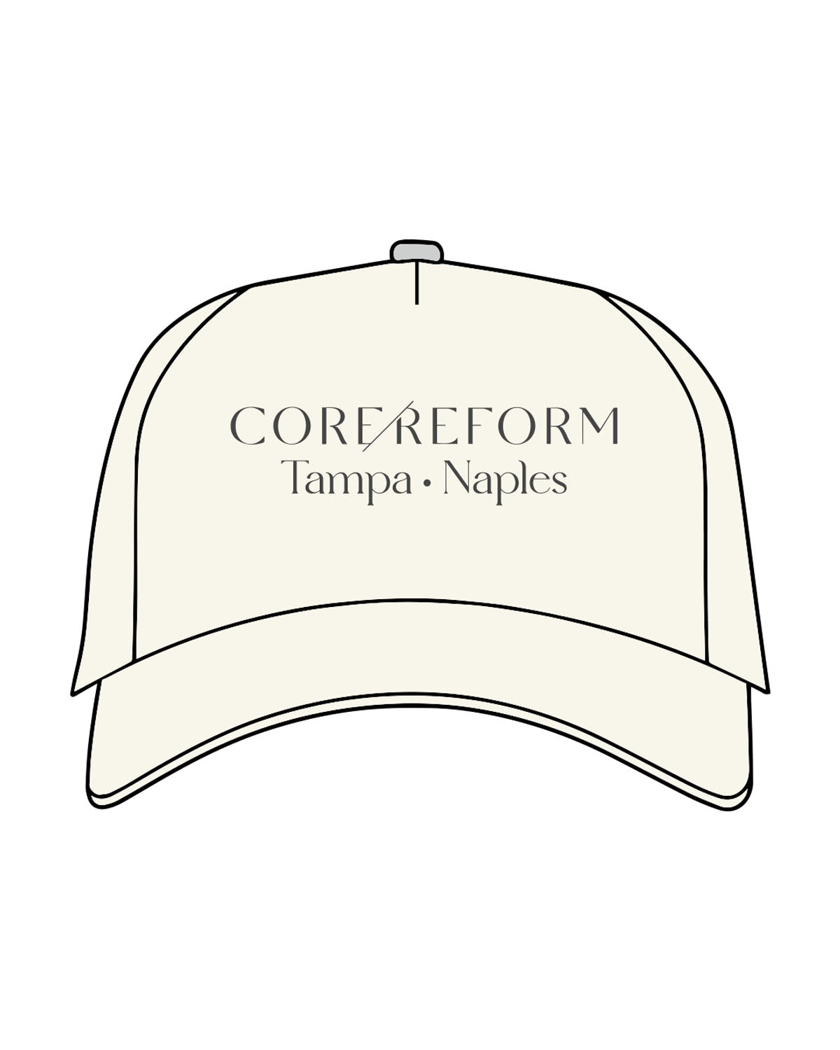 The Canvas Cap - Off White - CORE REFORM - Center Crown - Printed - Iron