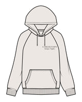 The Mens Classic Hoodie - Bone - Core Reform - Left Chest & Back Left Corner - Printed - Black