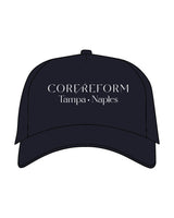 The Canvas Cap - Navy - CORE REFORM - Center Crown - Printed - Chalk