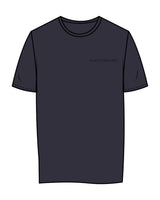 The Womens Tee - Midnight - Evolve Collective - Left Chest & Back Stacked - Printed - Tone on Tone