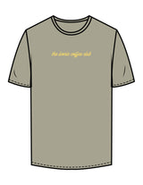 The Mens Tee - Eucalyptus - Try Smile Collective - Center Chest & Back Bear - Printed - Light Yellow