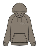 The Mens Classic Hoodie - Army - Core Reform - Left Chest & Back Left Corner - Printed - White
