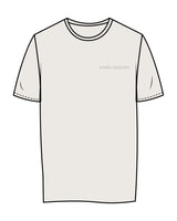 The Womens Tee - Bone - Evolve Collective - Left Chest & Back Stacked - Printed - Tone on Tone