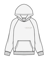 The Mens Hoodie - White Heather  - Core Reform - Left Chest Stacked - Printed - Gray