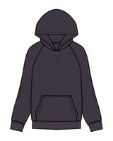The Mens Hoodie - Ink - Core Reform - Center Chest - Printed - Tone on Tone