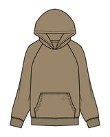 The Mens Hoodie - Sand - Core Reform - Front Pocket Icon - Printed - Tone on Tone