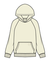 The Mens Hoodie - Butter - Core Reform - Front Pocket Icon - Printed - Tone on Tone
