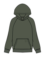 The Mens Hoodie - Cypress - Core Reform - Front Pocket Icon - Printed - Tone on Tone