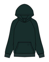 The Mens Hoodie - Pine Green - Core Reform - Front Pocket Icon - Printed - Tone on Tone