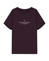 The Mens Heavyweight Tee - Plum - Core Reform - Center Chest Stacked - Printed - White