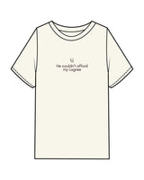 The Mens Heavyweight Tee - Off White - Core Reform - Center Chest Stacked - Printed - Eggplant