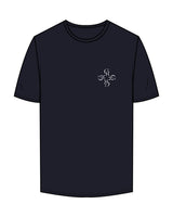 The Mens Tee - Navy - Core Reform - Left Chest - Printed - Seafoam