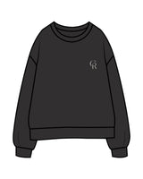 The Mens Classic Crewneck - Charcoal - Core Reform - Left Chest & Back Stacked - Printed - Sage