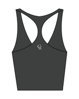 The Racer Tank - Pebble - Core Reform - Center Chest & Center Back - Printed - White
