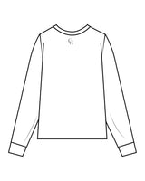 The Unisex Midweight Long Sleeve - White - Core Reform - Center Chest & Back Neckline - Printed - Pepper