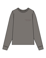 The Mens Heavyweight Long Sleeve - Washed Gray - Core Reform - Left Chest Stacked - Embroidered - Tone on Tone