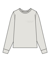 The Mens Heavyweight Long Sleeve - Washed Bone - Core Reform - Left Chest Stacked - Embroidered - Tone on Tone
