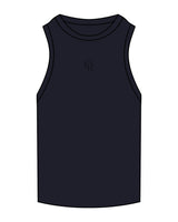The Ribbed Full Length Tank - Navy - Core Reform - Center Chest - Embroidered - Tone on Tone