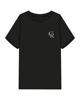 The Womens Heavyweight Tee - Black - Core Reform - Left Chest - Printed - White